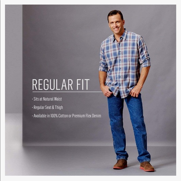 NWT WRANGLER MENS CLASSIC 5 POCKET REGULAR FLEX JEAN - Picture 3 of 4